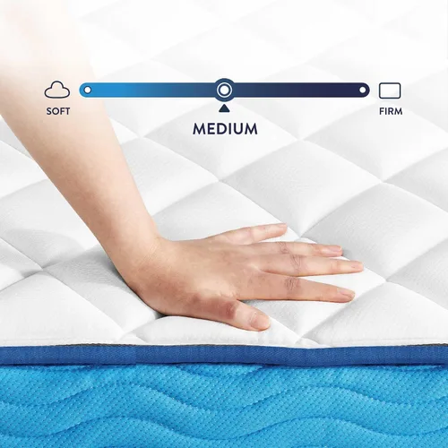Miniatura 6 de Best Price Mattress Colchón híbrido de 10 pulgadas, superficie firme, espuma de soporte, resortes ensacados, espumas y telas certificadas como