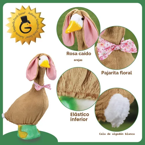 Miniatura 4 de Fox Valley Traders Gaggleville Easter Bunny Girl/Boy/Brown Outfit, Fits 23" H Large Porch Goose