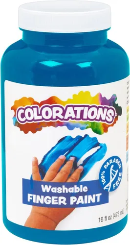 Miniatura 27 de Colorations Pinturas lavables para dedos, 16 fl oz, blancas, no tóxicas, cremosas, vibrantes, pintura para niños, manualidades, pasatiempos, Blanco