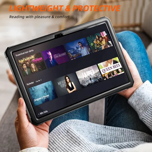 Miniatura 8 de DJ&RPPQ - Funda para tablet Amazon Fire Max 11 (13ª generación, versión 2023), carcasa trasera resistente con soporte de visualización manos libres