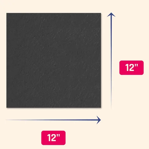 Miniatura 3 de 25 hojas, papel de cartulina negro pesado, 110 libras, 12 x 12 pulgadas