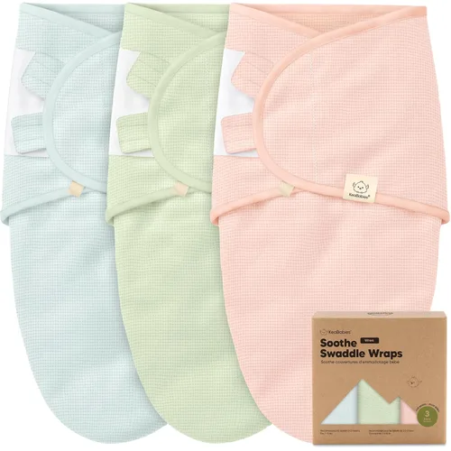 Miniatura 15 de Paquete de 3 pañales orgánicos para recién nacidos, sacos de dormir para bebés de 0 a 3 meses, manta para bebé, manta portátil para recién nacidos