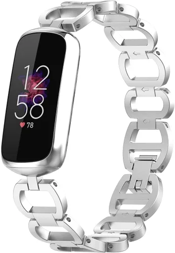 Miniatura 7 de Compatible con Fitbit Luxe Band ajustable de acero inoxidable Parker Link pulseras de repuesto elegantes correas elegantes para accesorios de lujo