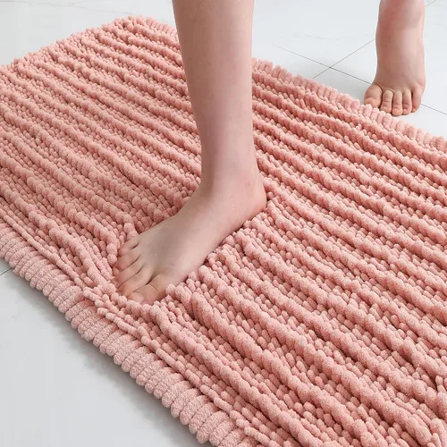 Miniatura 63 de FLOLEOPA Alfombras de Baño de Microfibra de Felpa Suave, Alfombras de Baño Absorbentes Antideslizantes Lavables a Máquina, Tapetes de Baño para Beige