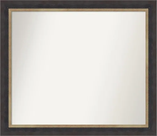 Miniatura 411 de Amanti Art Espejo personalizado, espejo de baño negro Astor, espejo de pared o espejo de tocador de baño sobre el fregadero (25 x 25 pulgadas)