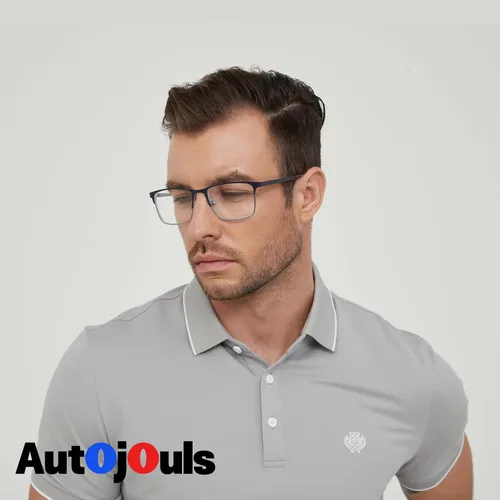 Miniatura 3 de Gafas de miopía para distancia con estuche rígido, bisagra de resorte, lentes de luz azul, no lentes de lectura