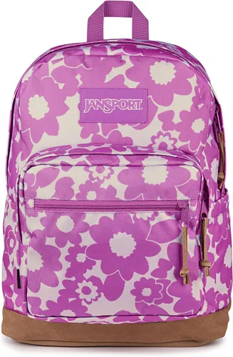 Miniatura 25 de Mochila JanSport Right Pack - Mochila duradera para el día con bolsillo acolchado para portátil de 15 pulgadas, Rosa brumosa, Tamaño único