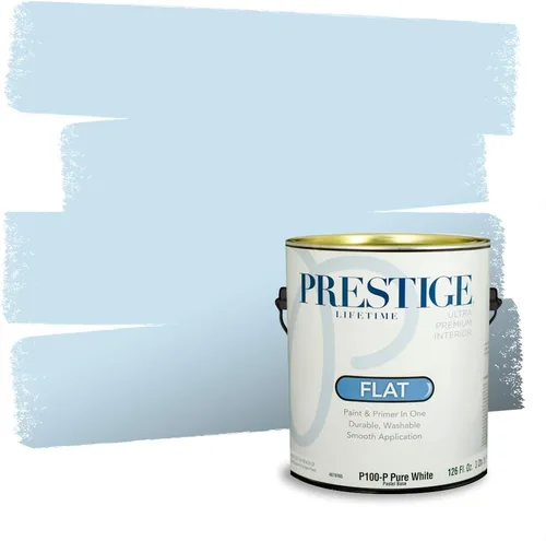 Miniatura 1244 de Pintura Exterior + imprimación PRESTIGE, todo-en-uno, 1 galón, acabado mate, color comparable al Valspar* Royal Gray* VS151-Gris real