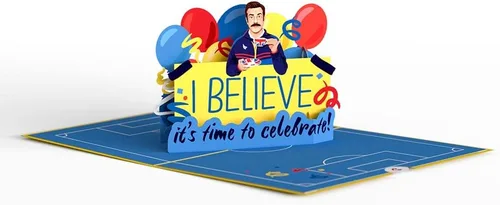 Miniatura 4 de Lovepop Tarjeta desplegable de feliz cumpleaños para ella y él, tarjetas de felicitación de cumpleaños 3D de Ted Lasso para adultos, hombres