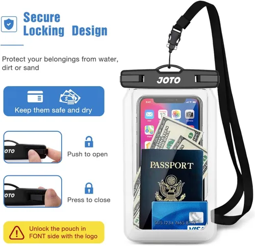 Miniatura 4 de JOTO Float - Bolsa impermeable flotante para teléfono celular, funda impermeable universal para iPhone 13 Pro Max 12 11 XS XR 8 7 Galaxy Pixel hasta