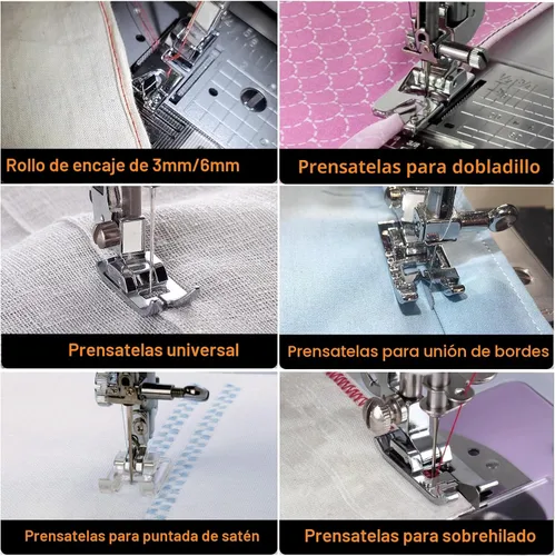 Miniatura 5 de Juego de 42 prensatelas para máquina de coser, para hermano, babylock, cantante, Janome, Elna, Toyota, New Home, Simplicity, Necchi, Kenmore