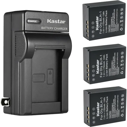 Miniatura 6 de Kastar Cargador de batería de pared de CA totalmente decodificado para Olympus BLH-1, BLH-01, PS-BLH1, BLH1, cargador BCH-1, Olympus OM-D EM1 Mark