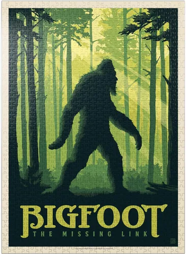 Miniatura 9 de MyPuzzle Bigfoot: The Missing Link, póster vintage, rompecabezas de 100 piezas para adultos