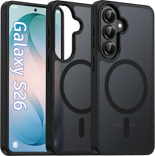 Miniatura 72 de Oterkin Funda magnética para Samsung Galaxy S24 Ultra mate, funda para teléfono S24 Ultra compatible con MagSafe, esmerilada, translúcida, a prueba