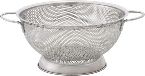 Miniatura 10 de HIC Kitchen Colador perforado con asas, acero inoxidable 18/8, 7.5 pulgadas