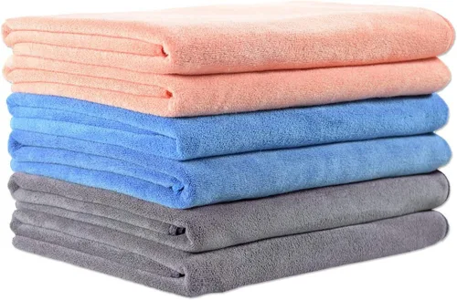 JML Toallas de microfibra, juego de toallas de baño (6 unidades, 27 x 55 pulgadas) - Extra grandes, suaves, absorbentes, de secado rápido para baño,