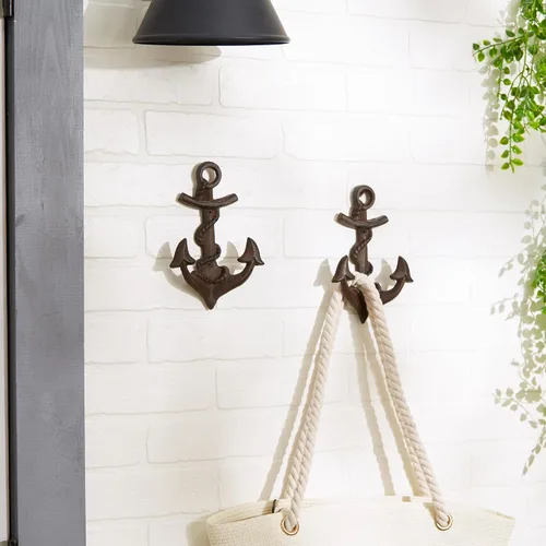 Miniatura 5 de Accent Plus Ancla con gancho de pared de cuerda (juego de 2)