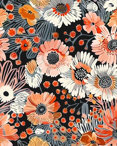 Miniatura 17 de Papel tapiz floral oscuro, papel tapiz autoadhesivo para despegar y pegar, papel tapiz de vinilo negro bohemio para armarios, papel adhesivo