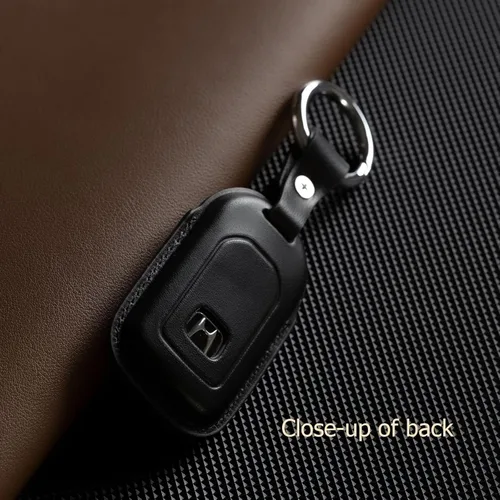 Miniatura 3 de Funda compatible con llavero Honda de cuero, compatible con Honda Accord Sport Civic Si CRV HRV EXL Clarity Insight Passport Pilot accesorios