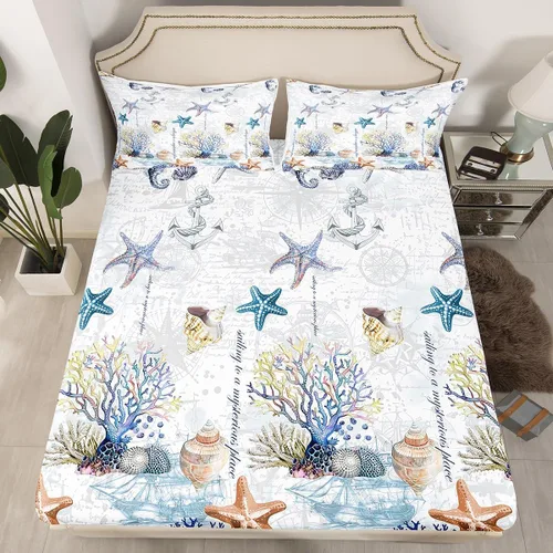 Miniatura 9 de Sábana bajera ajustable de bolsillo profundo para niñas y niños, juego de ropa de cama de hockey de disco decorativo para habitación, juego