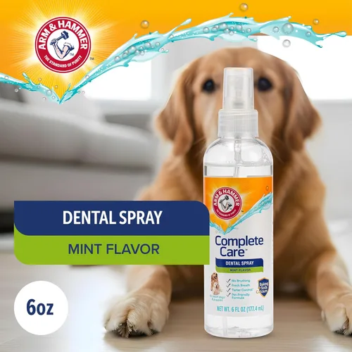 Miniatura 3 de Arm & Hammer Complete Care - Aerosol dental para perros, sabor a menta, ambientador de aliento de perro sin escobillas con bicarbonato de sodio