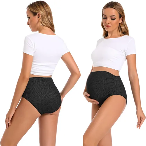 Miniatura 4 de MOMATE Ropa interior de maternidad sobre golpes de cintura alta cobertura completa ropa de maternidad para mujer