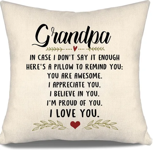 Miniatura 16 de En caso de que no lo diga lo suficiente aquí hay una almohada para recordarte que eres increíble, te aprecio, te quiero. Funda de almohada para tía