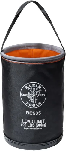 Miniatura 8 de Klein Tools 5109SLR Bolsa para herramientas de lona, bolsa de herramientas multiusos con fondo de plástico con orificios de drenaje, con capacidad
