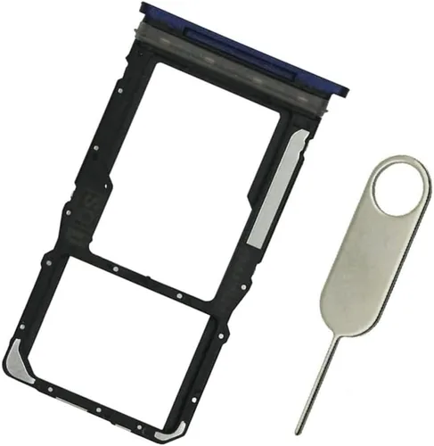 Bandeja de tarjeta SIM individual de repuesto para Motorola Moto G Play 2023 XT2271 XT2271 XT2271DL (azul marino) con pasador de expulsión de acero