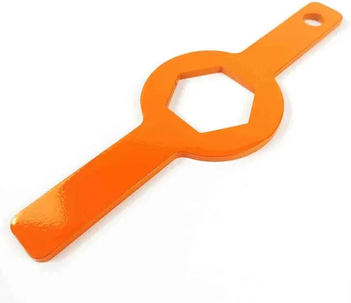Miniatura 2 de Llave inglesa de tuerca de tina, llave inglesa GE para arandela (1-11/16 pulgadas solo arandela GE) con recubrimiento en polvo acabado en naranja