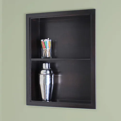 Miniatura 5 de Sloane 14x24 - Reemplazo de gabinete de medicina de nicho de pared empotrado, estante de inserción de gabinete de baño en la pared, fabricado