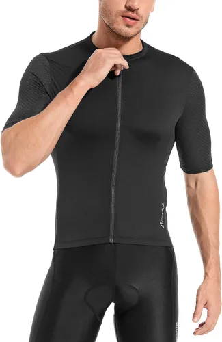 Miniatura 7 de Przewalski Camiseta de ciclismo de manga corta para hombre, camisetas de ciclismo para ciclismo de carretera y grava