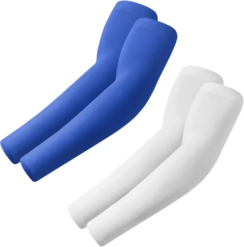 Miniatura 21 de ROXUN Mangas de brazo, compresión deportiva de protección solar UV refrescante para hombres/mujeres