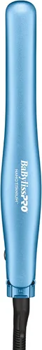 BaBylissPRO Mini plancha plana para el cabello | Nano Titanio ¾ pulgadas. Placas para cabello corto y retoques, azul, BNT137