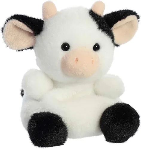 Miniatura 2 de Aurora® Adorable Palm Pals™ Sweetie Cow™ Animal de peluche, diversión de bolsillo, juego sobre la marcha, blanco, 5 pulgadas