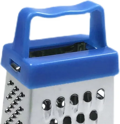 Miniatura 7 de Lucare Trituradora de verduras fácil de usar conveniente acero inoxidable resistente a la corrosión Rallador de queso seguro Gadgets de cocina azul
