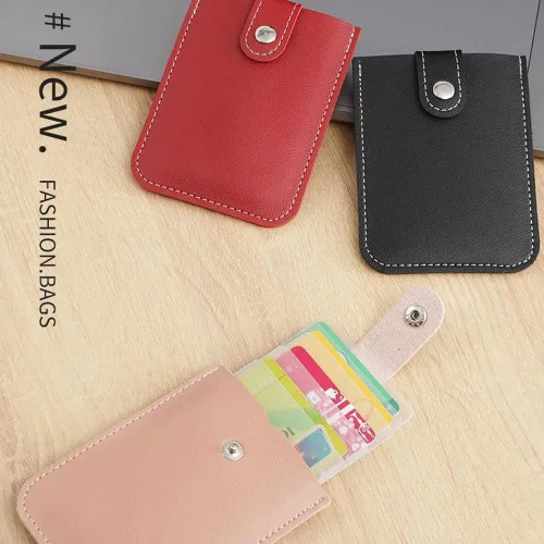 Miniatura 5 de Crazyview Cardcarie - Organizador de tarjetas extraíble, bolsa organizadora de cuero con cierre a presión, organizador de tarjetas extraíble