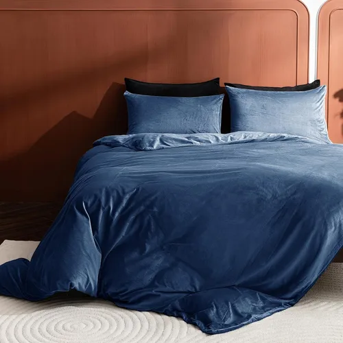 Miniatura 3 de Paquete de 2 fundas de almohada estándar de terciopelo con cremallera, súper suaves y acogedoras, fundas de almohada de franela difusa de lujo