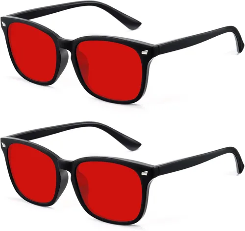 Miniatura 36 de Gafas de Bloqueo de Luz Azul para Hombres y Mujeres Gafas de Luz Azul 99% de Bloqueo Gafas para Computadora Conducción Nocturna Videojuegos