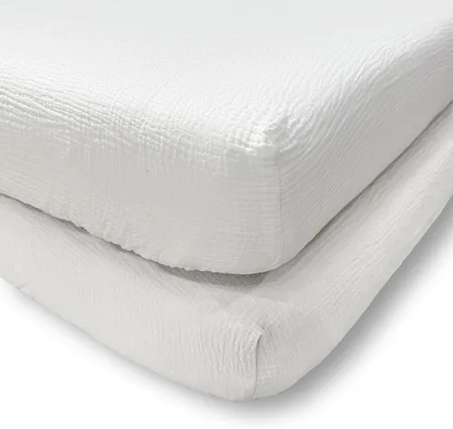 Miniatura 11 de Levtex Baby - Juego de cama de muselina en nube para cuna - Juego para habitación infantil - Estrellas beige y cacao - Muselina texturizada gris