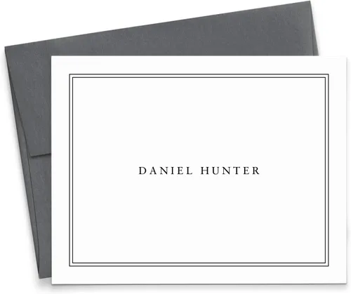 Miniatura 13 de Modern Pink Paper Papelería personalizada para hombres o mujeres, tarjetas de notas plegables personalizadas, tu elección
