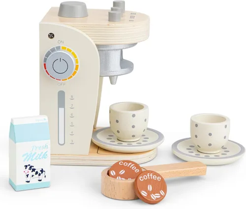 Miniatura 3 de New Classic Toys 10705 Cafetera, Multicolor (Blanco), 3 años a 9 años
