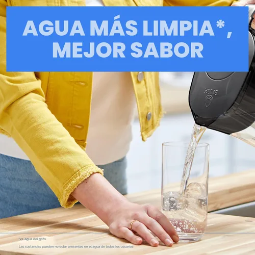 Miniatura 3 de Brita Jarra de agua, filtro Metro Elite, elimina el 99% del plomo, incluye 1 filtro, capacidad para 6 tazas, color blanco