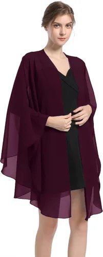 Baoqiya Chales y envolturas de gasa para fiesta de boda, bufanda para mujer, vestido de noche nupcial en vestidos de ocasiones especiales