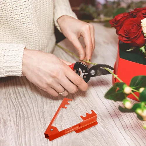 Miniatura 9 de Yardwe Rose Thorn Stripper Alicates Paquete de 2 cortadores de rebabas de metal con resorte para herramienta de eliminación de espinas de tallo