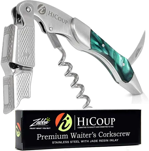 Miniatura 20 de Sacacorchos para camareros De HiCoup. Premium, todo-en-uno sacacorchos, abre botellas y cortador de lámina, Fine Ying Yang