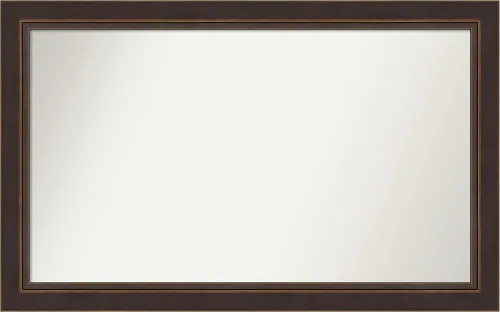 Miniatura 62 de Amanti Art Espejo de baño de bronce para sobre el fregadero, 24 x 24 pulgadas, espejo cuadrado de bronce Lara para tocador, marco de madera