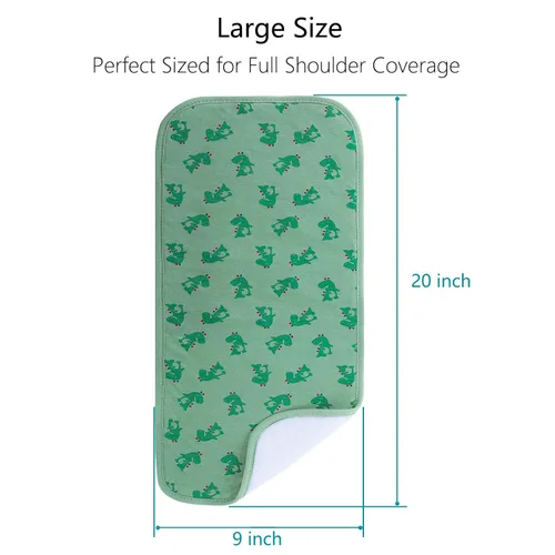 Miniatura 6 de Hakochia Paños para eructos para bebé, niño y niña, de algodón orgánico, grandes, unisex, extra absorbentes, suaves, neutros, trapos para eructos