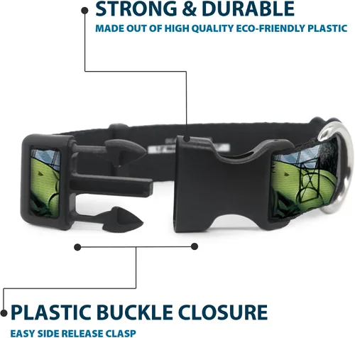 Miniatura 4 de Buckle-Down Marvel Avengers Marvel Avengers - Collar de plástico con clip de primer plano, tamaño pequeño, 9-15 pulgadas