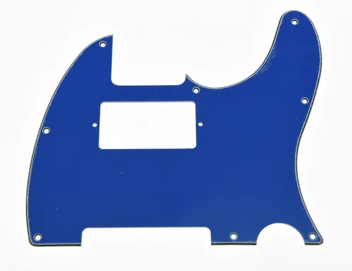 Miniatura 22 de KAISH - Carcasa de 8 agujeros para guitarra Tele Humbucker, golpeador blanco de 3 capas para Telecaster de EE. UU./México